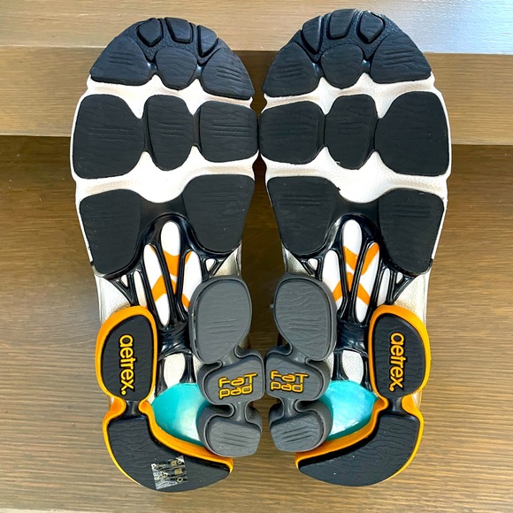 Aetrex Mens RX Runner Medium Width Silver/Orange - Picture 4 of 7